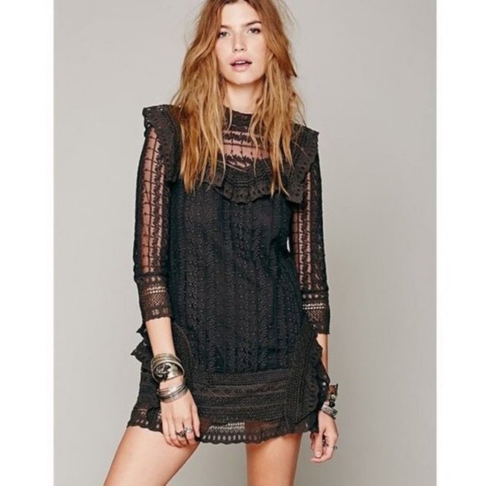 Free People S Victorian Lace Mini Dress